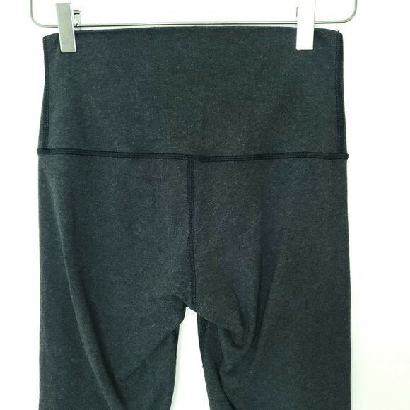 Lululemon Wunder Under Crop High Rise Leggings  Charcoal Gray Gym Training - Picture 4 of 7